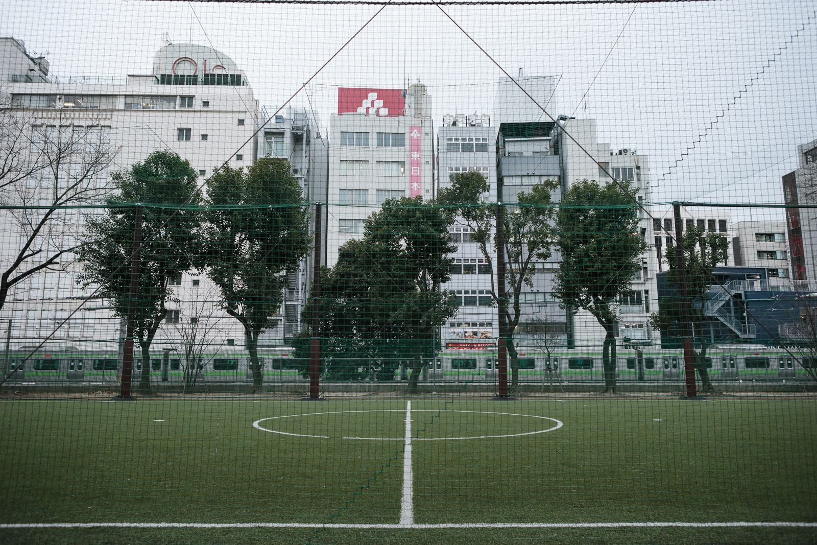 rooftop soccer field in shibuya
